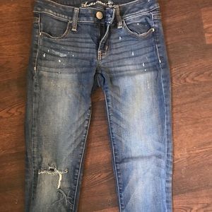 Ripped AE skinny jeans